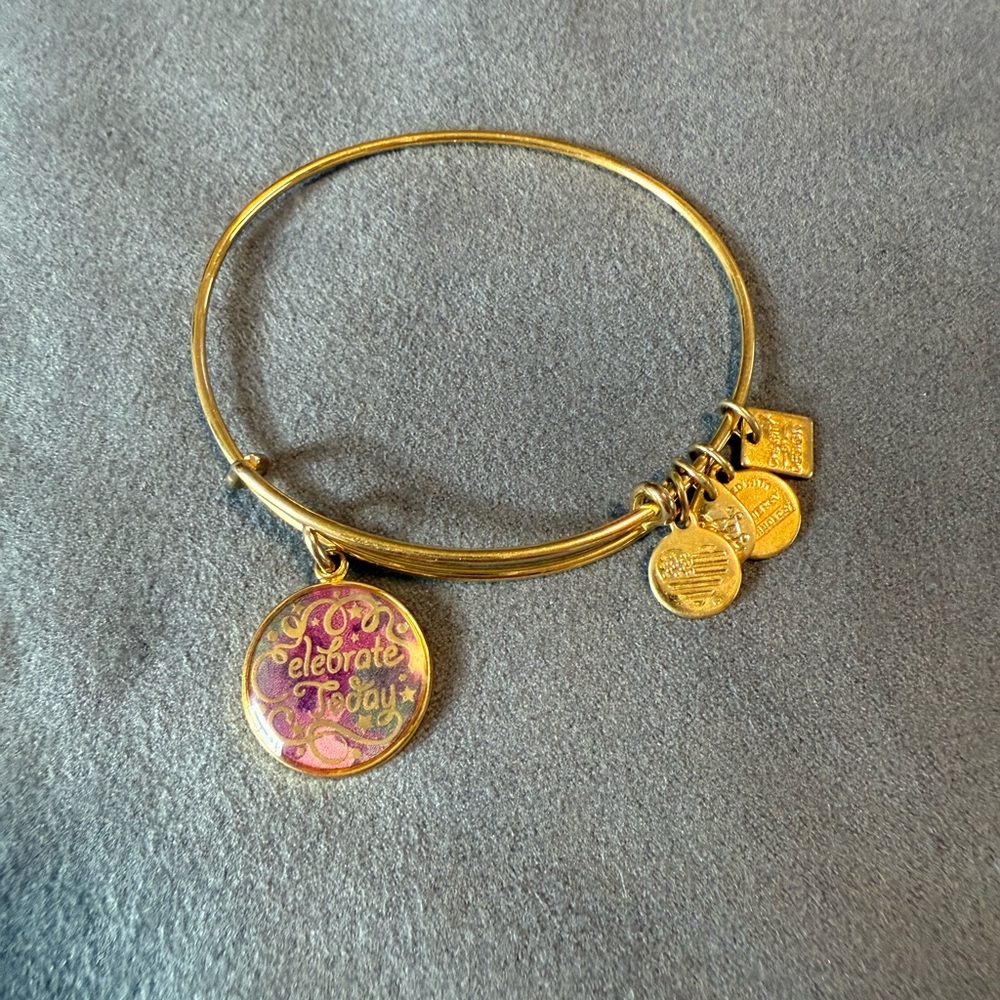 Alex and Ani Gold “Celebrate Today” Bangle Bracelet